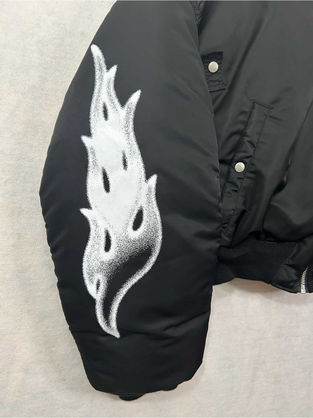 H&M Heron Preston H2 Black Orange Reversible Bomber Jacket Unisex Size Large NWT - Picture 2 of 16